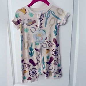 Little Sleepies ready to rodeo shorty NWT